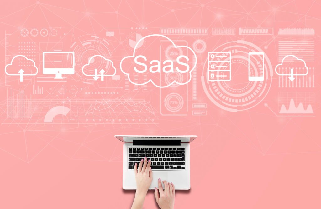 SaaS Concept with Laptop