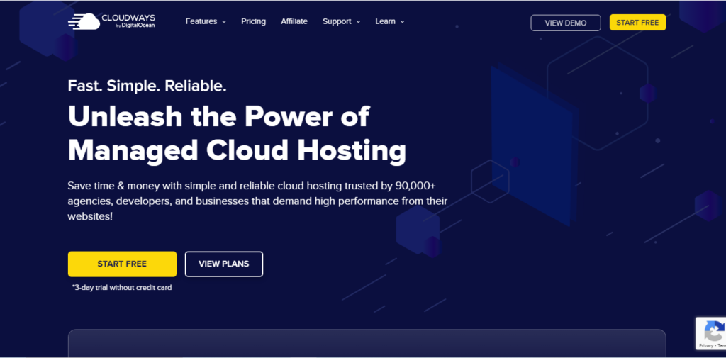 Cloudways Homepage Concept