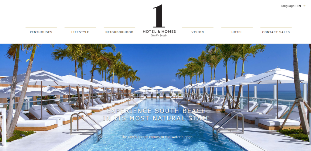 1 Hotel South Beach Homepage