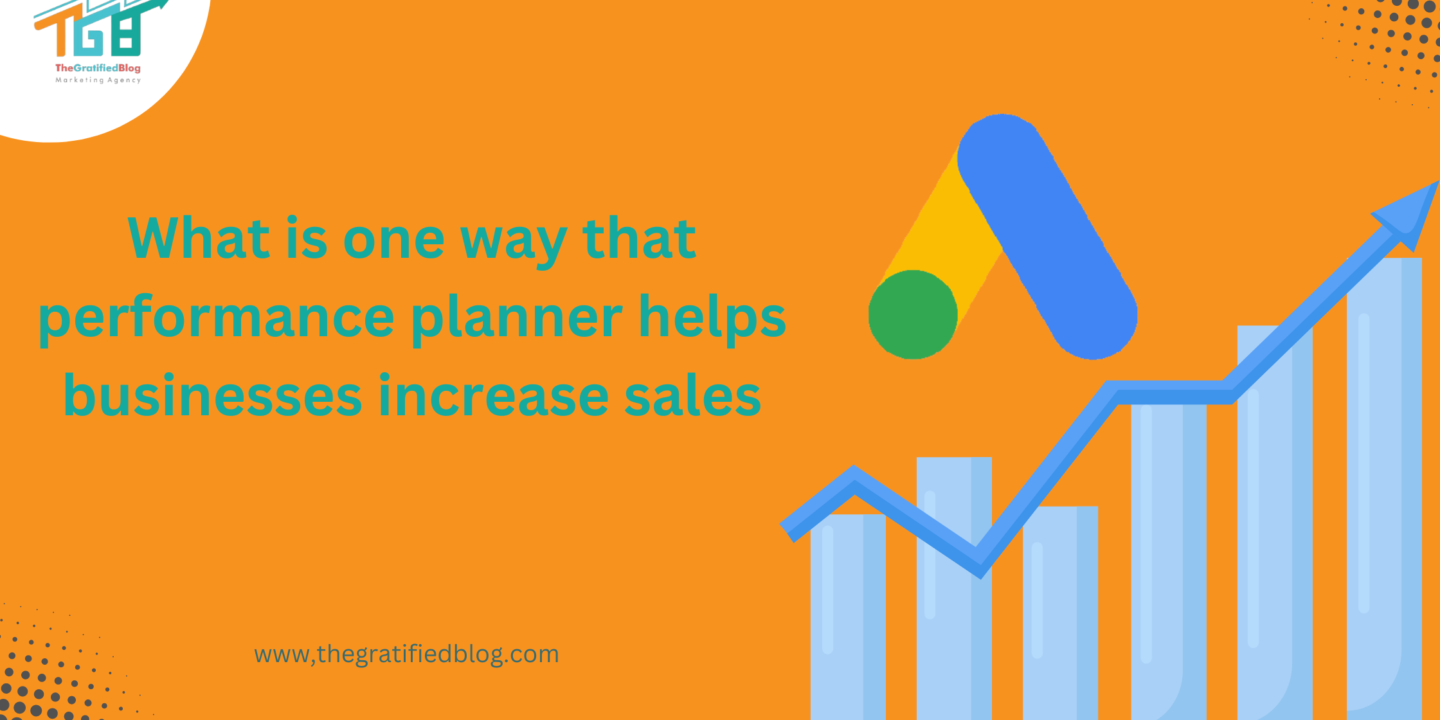 What is one way that performance planner helps businesses increase sales?