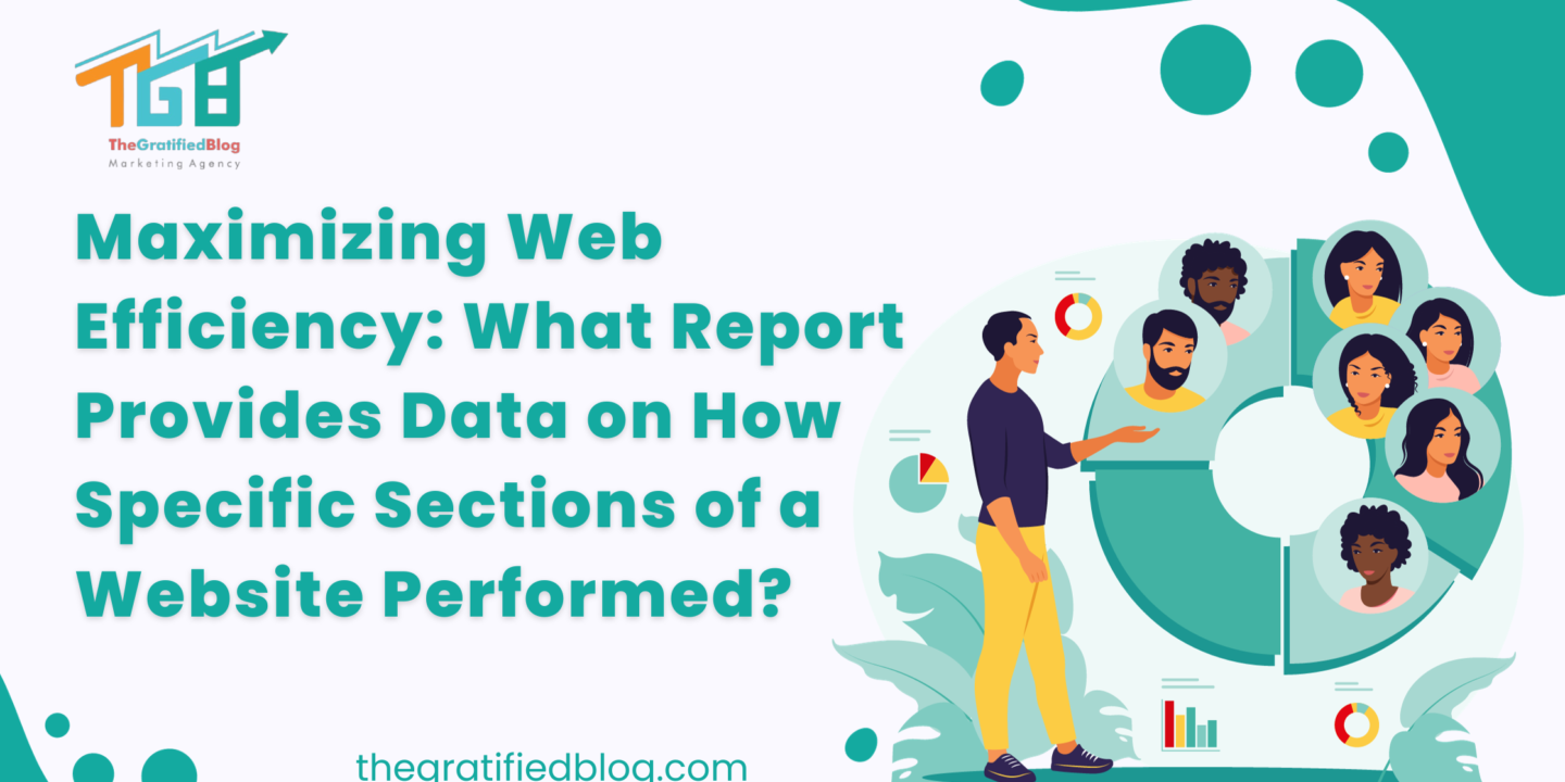 What Report Provides Data on How Specific Sections of a Website Performed