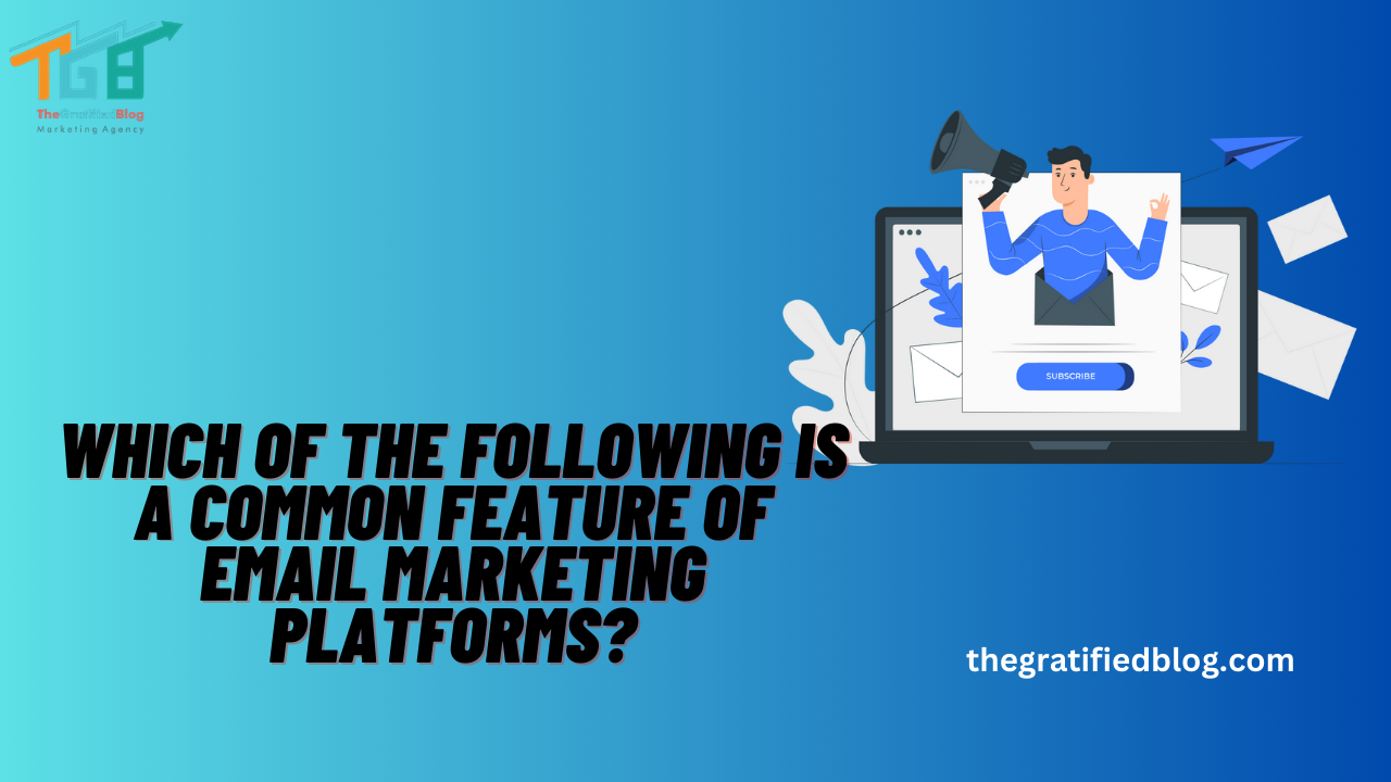 Which Of The Following Is A Common Feature Of Email Marketing Platforms?