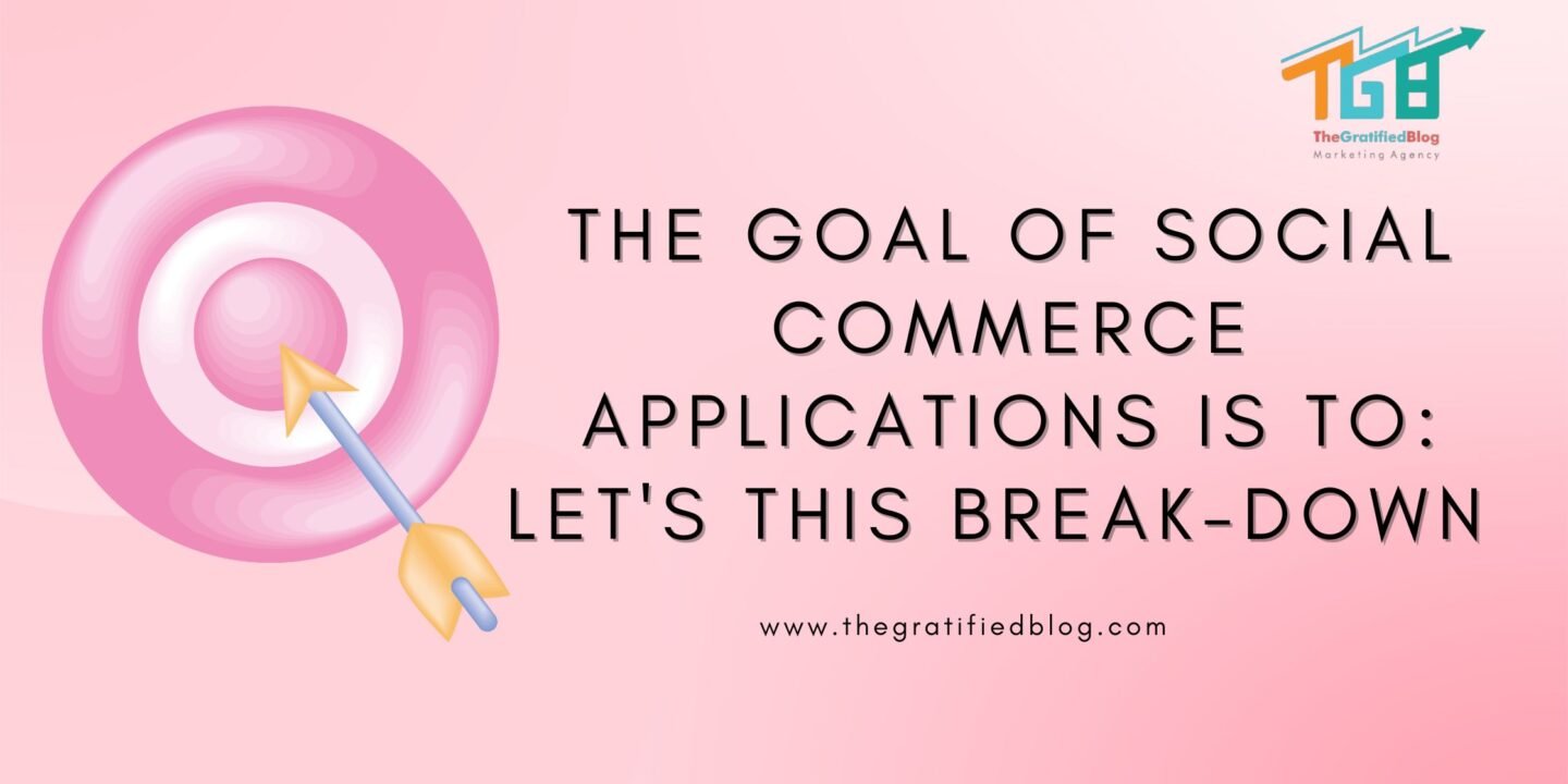 The Goal Of Social Commerce Applications Is To: Let's This Break-Down
