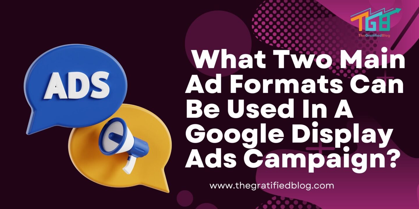 What Two Main Ad Formats Can Be Used In A Google Display Ads Campaign?