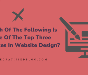 Which Of The Following Is One Of The Top Three Mistakes In Website Design?
