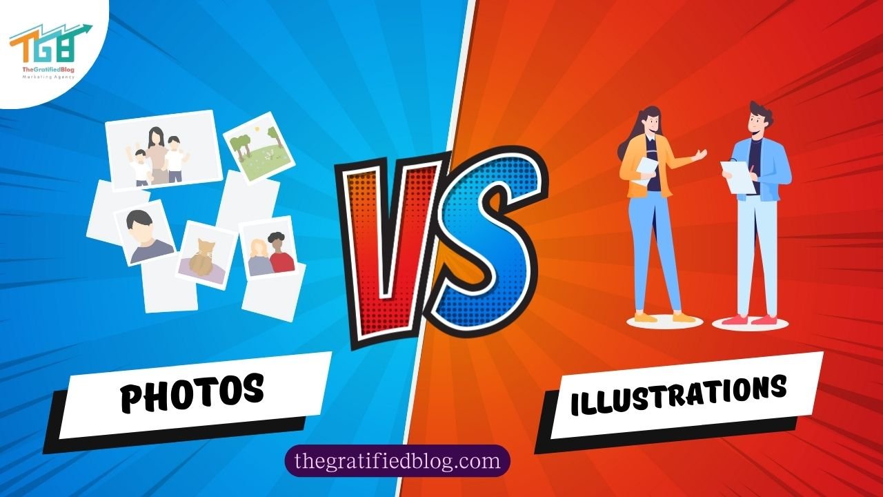 Photos vs. Illustrations