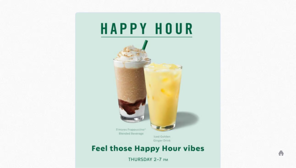 Starbucks’ Happy Hour