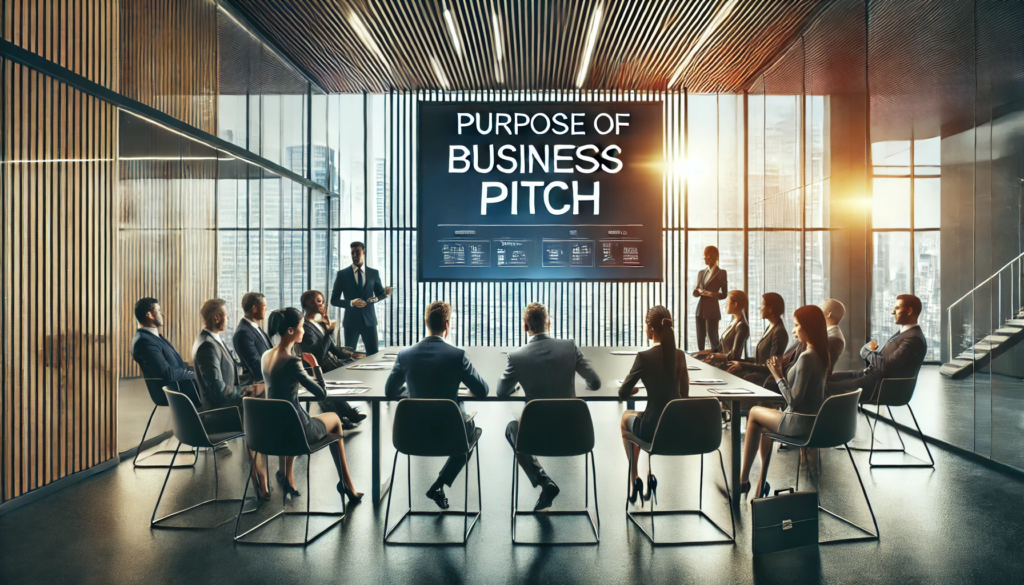 Purpose of Business Pitch